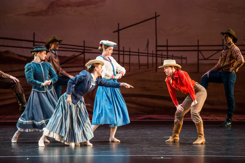 Agnes de Mille's "Rodeo" | Autumn Klein, Soloist, with Oklahoma City Ballet Dancers | Photo by Kate Luber