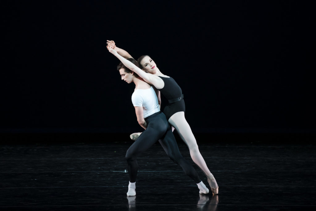 George Balanchine's "The Four Temperaments" | Autumn Klein, Soloist, with Jace Pauly, Corps de Ballet | Photo by Kate Luber