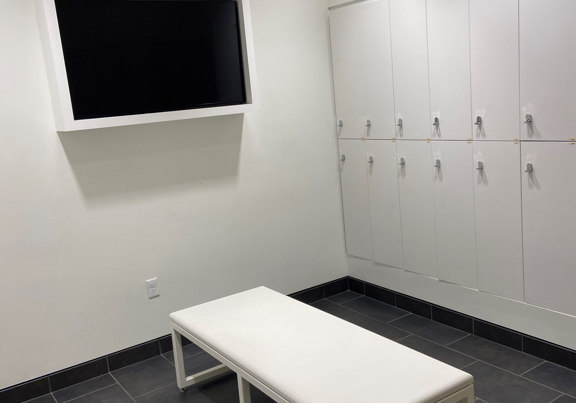 Locker with TV